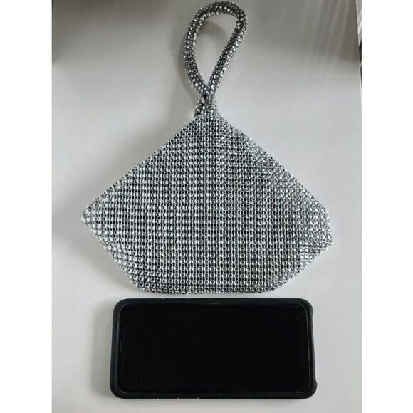 ✨ Glitter Decor Sparkly Shiny Bling Evening Party Purse Clutch Wristlet Bag NEW - Picture 9 of 17